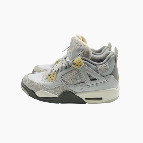 Air Jordan 4 Retro SE Craft Photon Dust (GS) - Youth Kids Sneakers - Gray Shoes - Picture 5 of 11